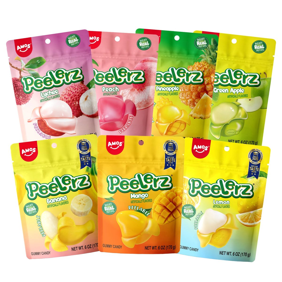 Amos Peelerz fruit gummy range